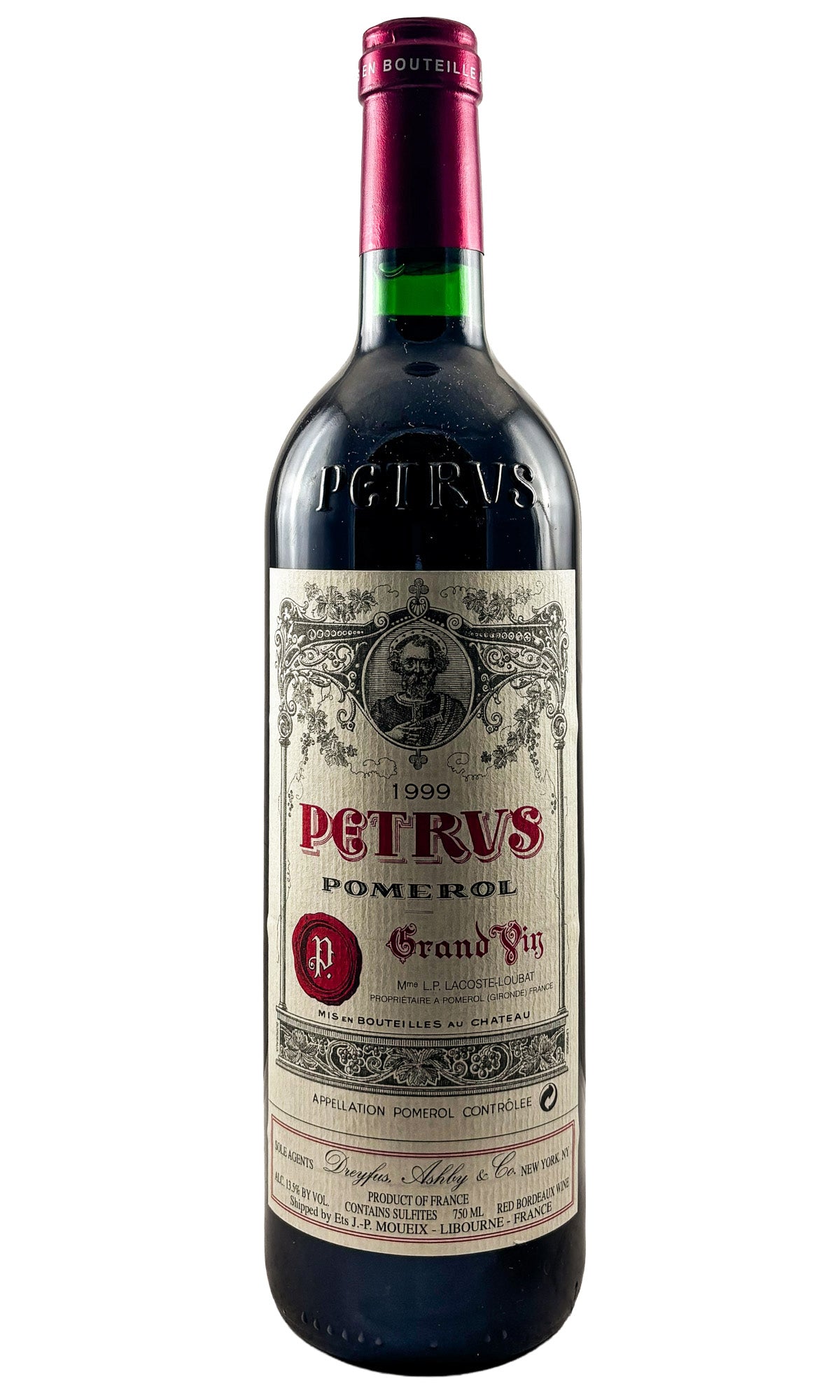 Bottle of Chateau Petrus, Pomerol, 1999 - Red Wine - Flatiron Wines & Spirits - New York