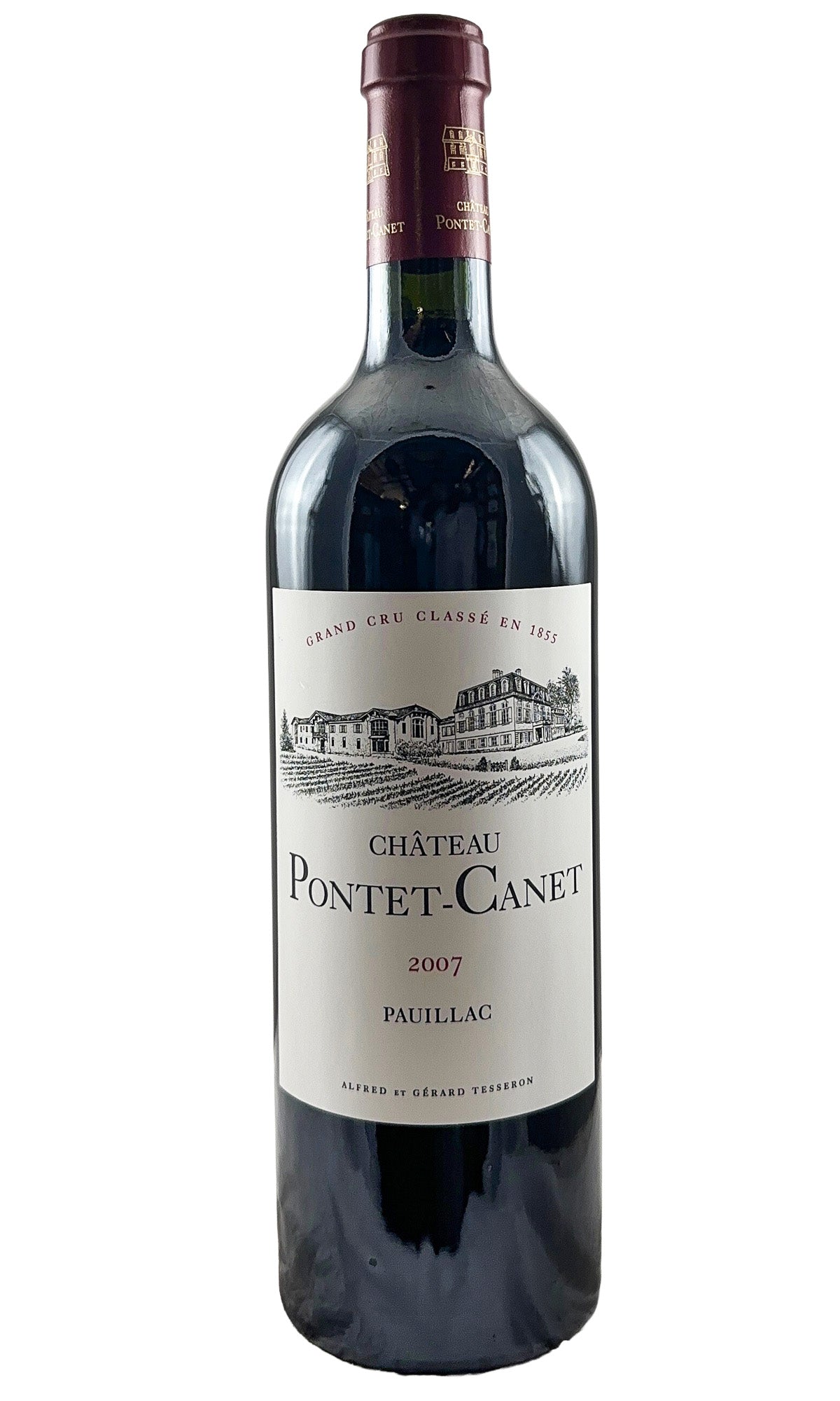 Bottle of Chateau Pontet-Canet, Pauillac, 2007 - Red Wine - Flatiron Wines & Spirits - New York