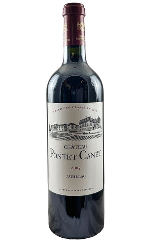 Bottle of Chateau Pontet-Canet, Pauillac, 2007 - Red Wine - Flatiron Wines & Spirits - New York