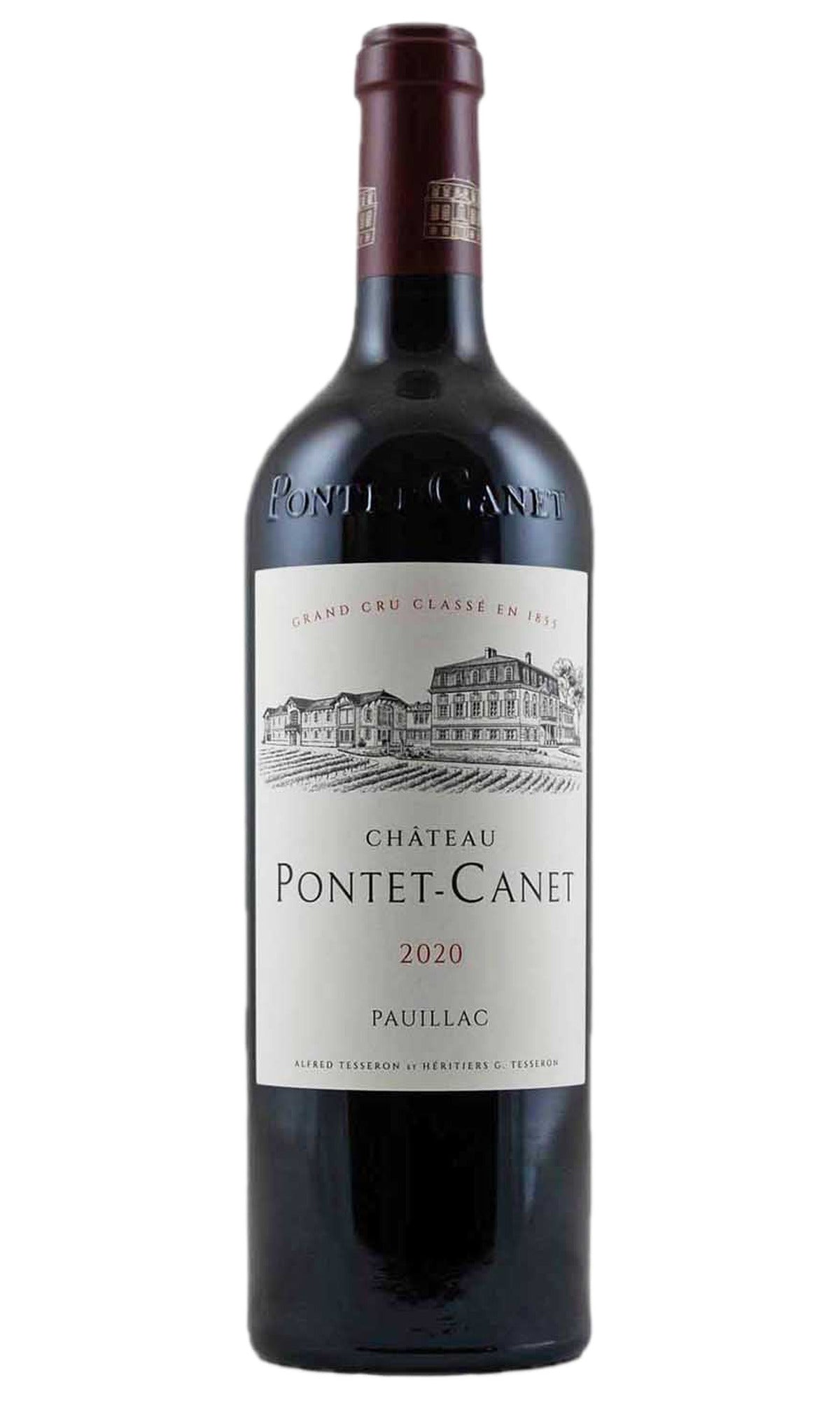 Bottle of Chateau Pontet-Canet, Pauillac 5eme Grand Cru Classe, 2020 - Red Wine - Flatiron Wines & Spirits - New York
