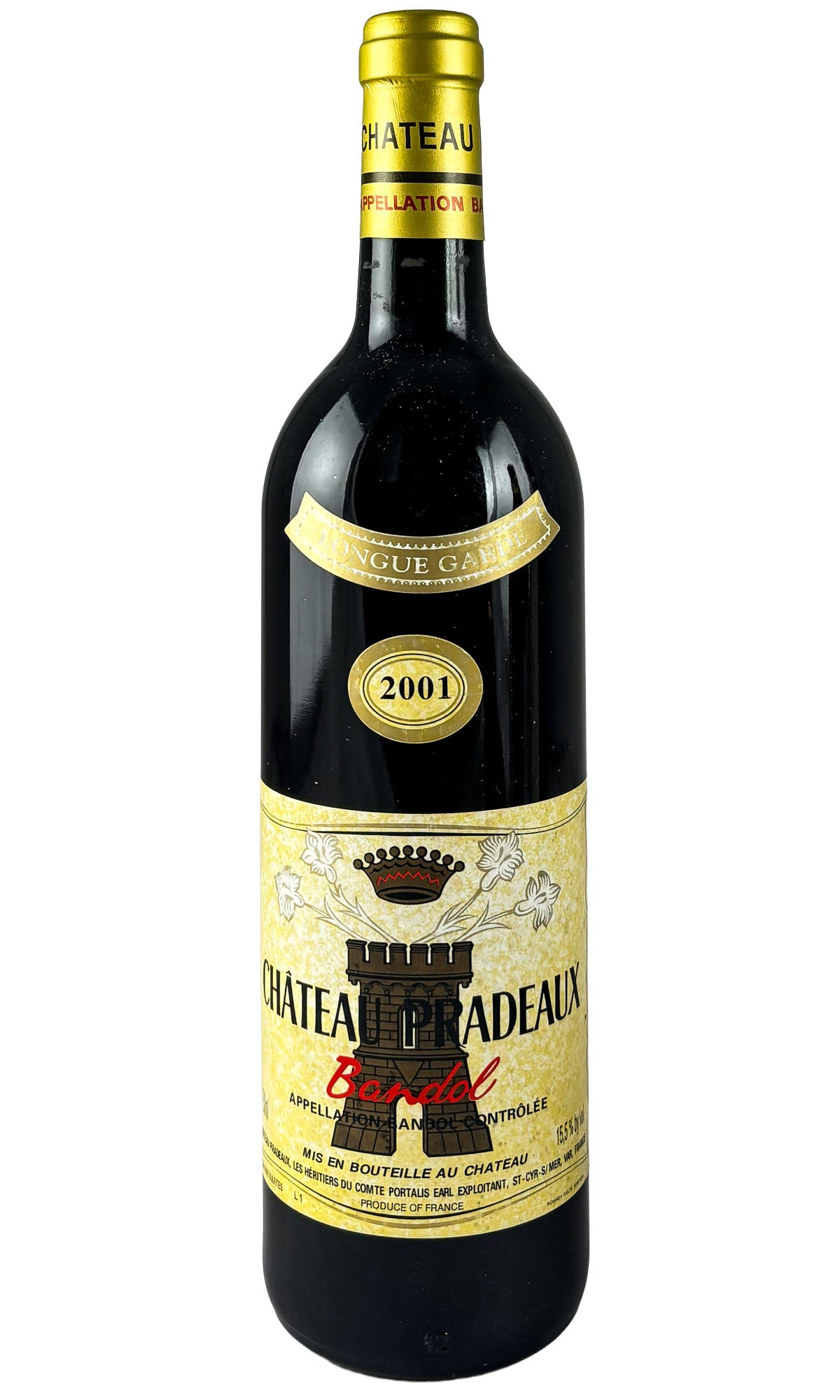 Bottle of Chateau Pradeaux, Bandol Longue Garde, 2001 - Red Wine - Flatiron Wines & Spirits - New York