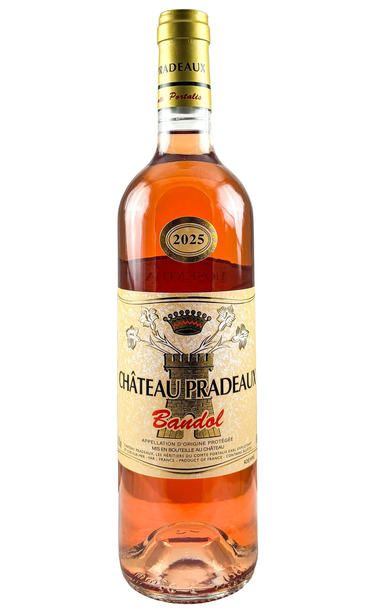 Bottle of Chateau Pradeaux, Bandol Rose, 2025 - Rosé Wine - Flatiron Wines & Spirits - New York