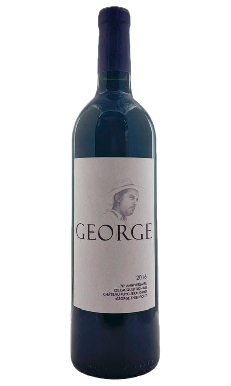 Bottle of Chateau Puygueraud, Francs Cotes de Bordeaux "George", 2016 - Red Wine - Flatiron Wines & Spirits - New York