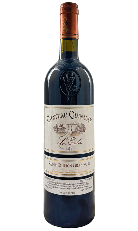 Bottle of Chateau Quinault L’Enclos, Saint-Emilion, 1998 - Red Wine - Flatiron Wines & Spirits - New York