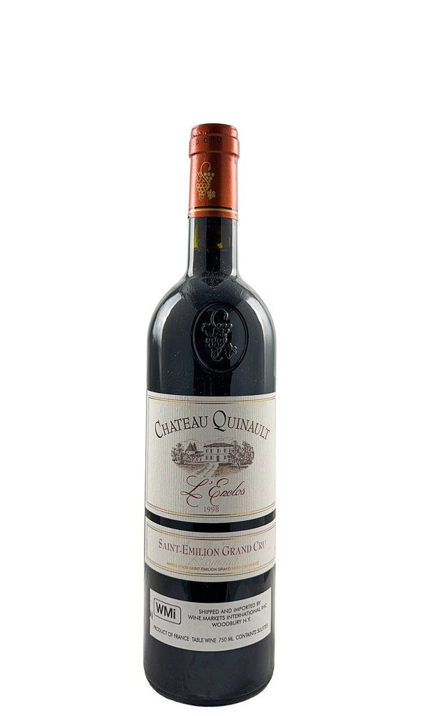 Bottle of Chateau Quinault L’Enclos, Saint Emilion Grand Cru Classe, 1998 - Red Wine - Flatiron Wines & Spirits - New York