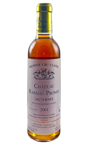 Bottle of Chateau Rabaud Promis, Sauternes, 2001 (375ml) - Dessert Wine - Flatiron Wines & Spirits - New York