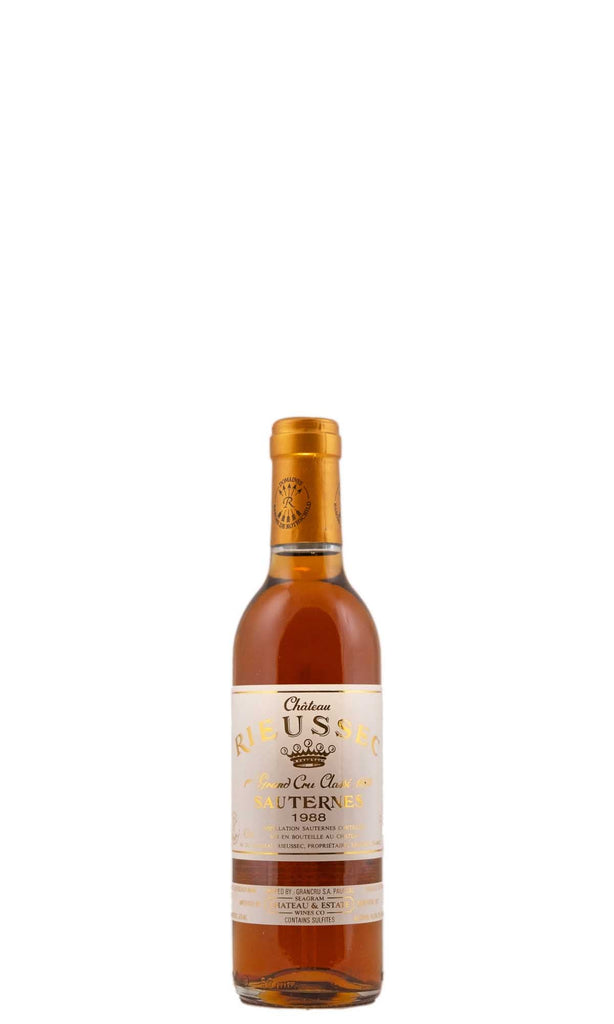 Bottle of Chateau Rieussec, Sauternes, 1988 (375ml) - Dessert Wine - Flatiron Wines & Spirits - New York