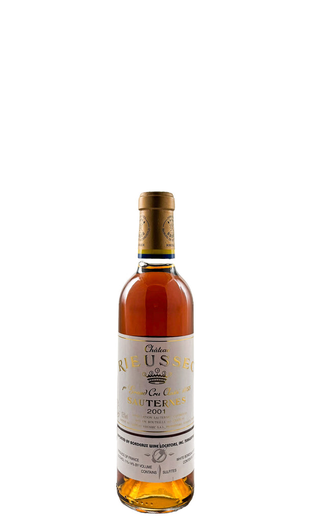 Bottle of Chateau Rieussec, Sauternes, 2001 (375ml) - Dessert Wine - Flatiron Wines & Spirits - New York