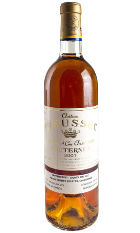 Bottle of Chateau Rieussec, Sauternes, 2001 - Dessert Wine - Flatiron Wines & Spirits - New York