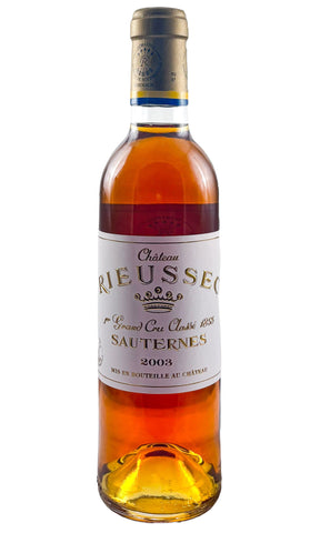 Bottle of Chateau Rieussec, Sauternes, 2003 (375ml) - Dessert Wine - Flatiron Wines & Spirits - New York