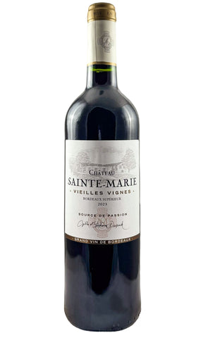 Bottle of Chateau Sainte-Marie, Bordeaux Superieur Vieilles Vignes, 2023 - Red Wine - Flatiron Wines & Spirits - New York
