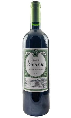 Bottle of Chateau Siaurac, Lalande de Pomerol, 2016 - Red Wine - Flatiron Wines & Spirits - New York