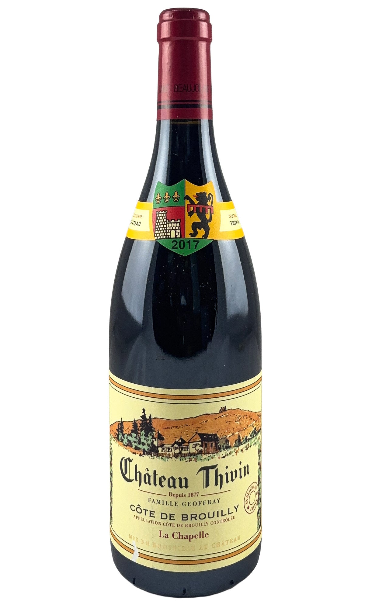 Bottle of Chateau Thivin, Cote de Brouilly La Chapelle, 2017 - Red Wine - Flatiron Wines & Spirits - New York