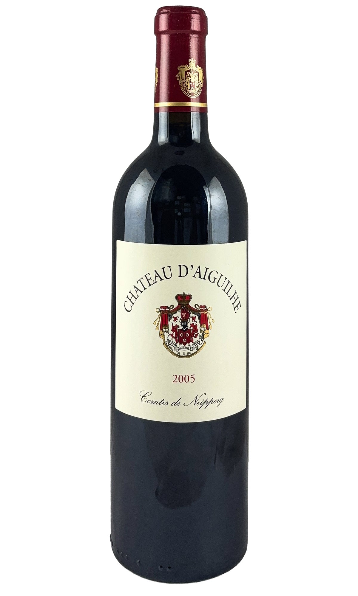 Bottle of Chateau d'Aiguilhe, Castillon Cotes De Bordeaux, 2005 - Red Wine - Flatiron Wines & Spirits - New York