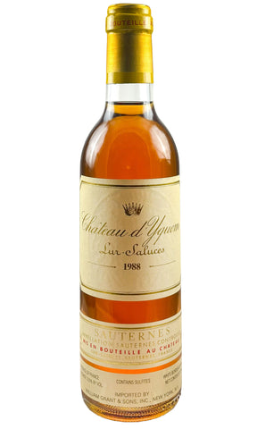 Bottle of Chateau d'Yquem, Sauternes, 1988 (375ml) - Dessert Wine - Flatiron Wines & Spirits - New York
