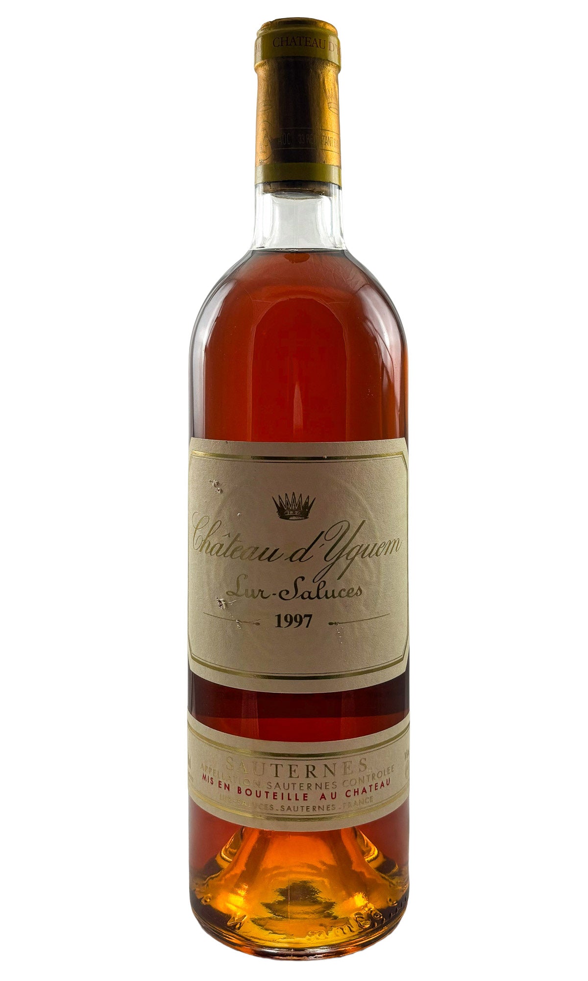 Bottle of Chateau d'Yquem, Sauternes, 1997 - Dessert Wine - Flatiron Wines & Spirits - New York