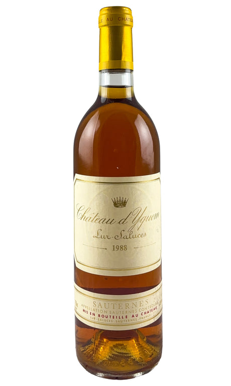 Bottle of Chateau d'Yquem, Sauternes 1er Cru, 1988 - Dessert Wine - Flatiron Wines & Spirits - New York