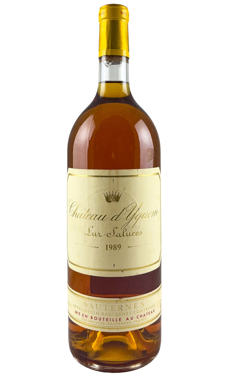 Bottle of Chateau d'Yquem, Sauternes 1er Cru, 1989 - Dessert Wine - Flatiron Wines & Spirits - New York