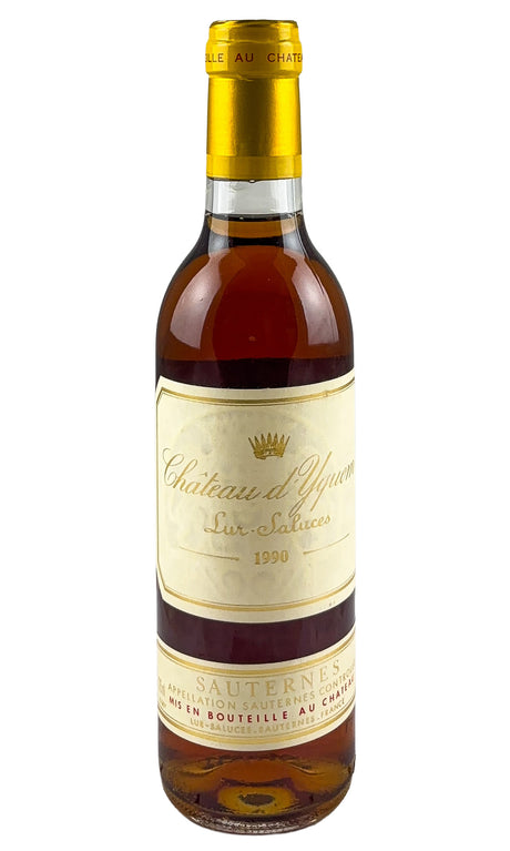 Bottle of Chateau d'Yquem, Sauternes 1er Cru, 1990 (375ml) - Dessert Wine - Flatiron Wines & Spirits - New York