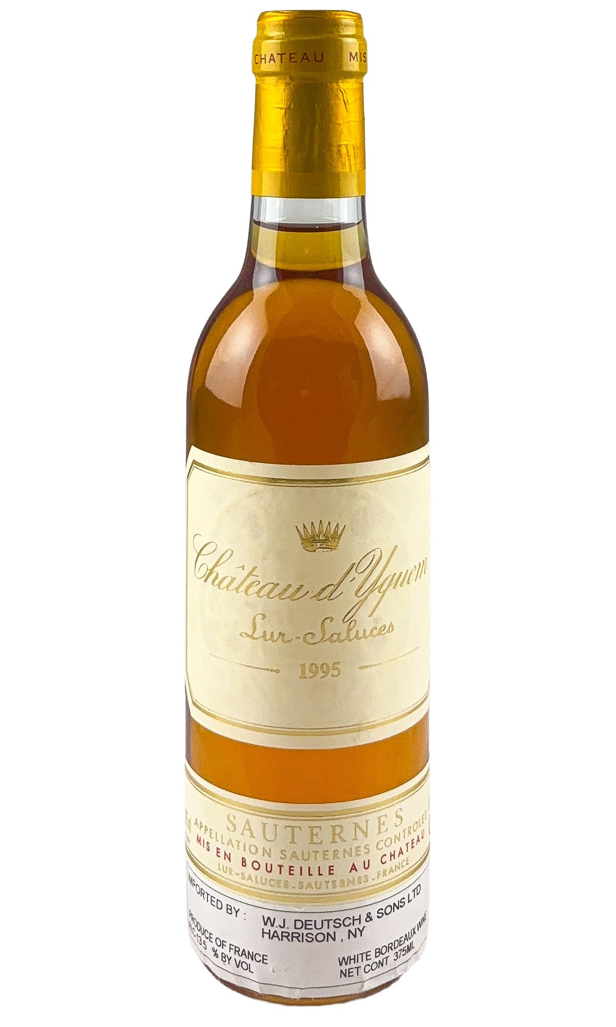 Bottle of Chateau d'Yquem, Sauternes 1er Cru, 1995 (375ml) - Dessert Wine - Flatiron Wines & Spirits - New York
