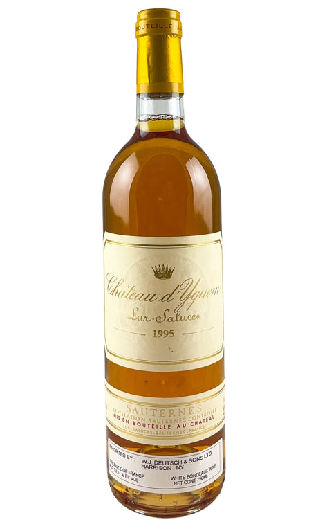 Bottle of Chateau d'Yquem, Sauternes 1er Cru, 1995 - Dessert Wine - Flatiron Wines & Spirits - New York