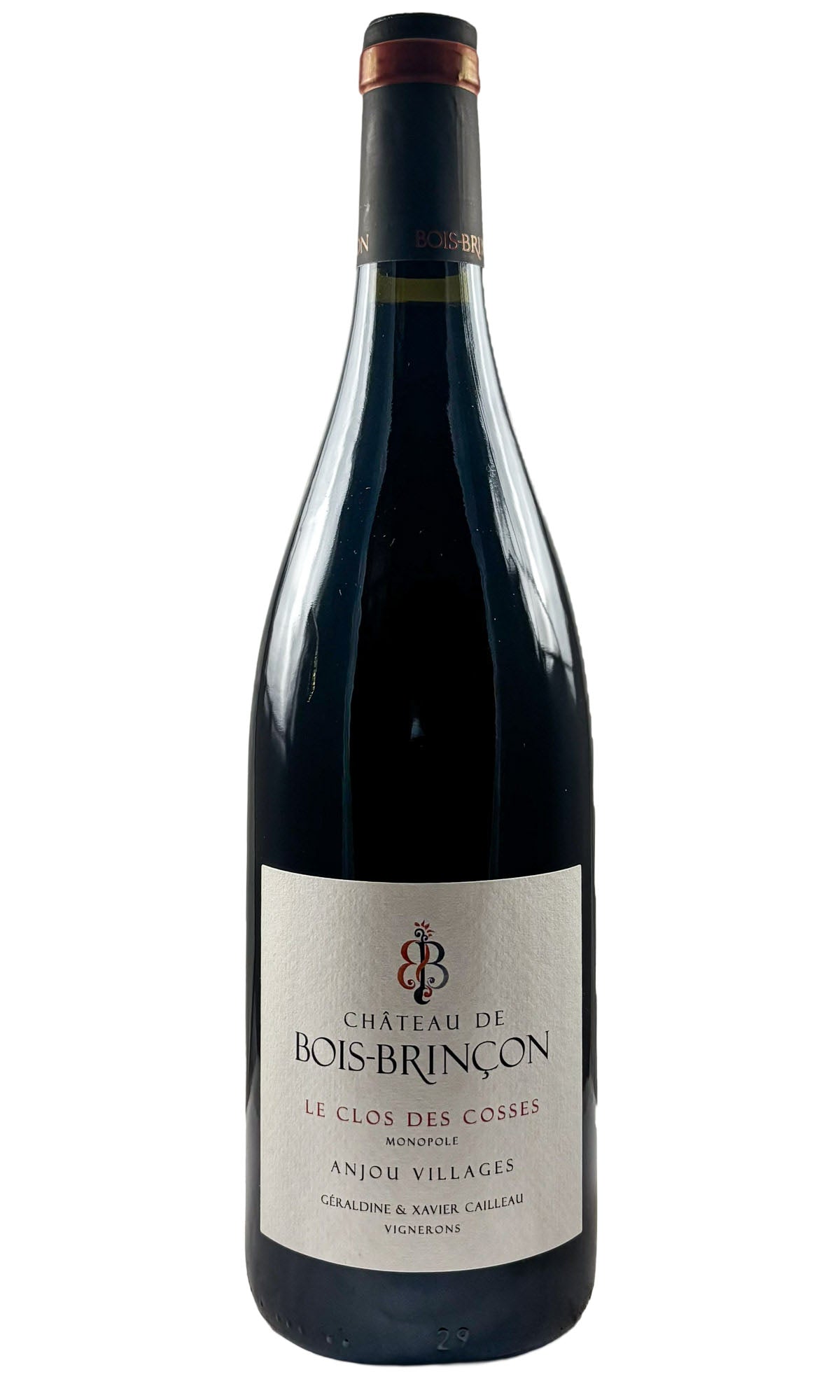 Bottle of Chateau de Bois-Brincon, Anjou Villages Gohier Le Clos Des Cosses, 2023 - Red Wine - Flatiron Wines & Spirits - New York