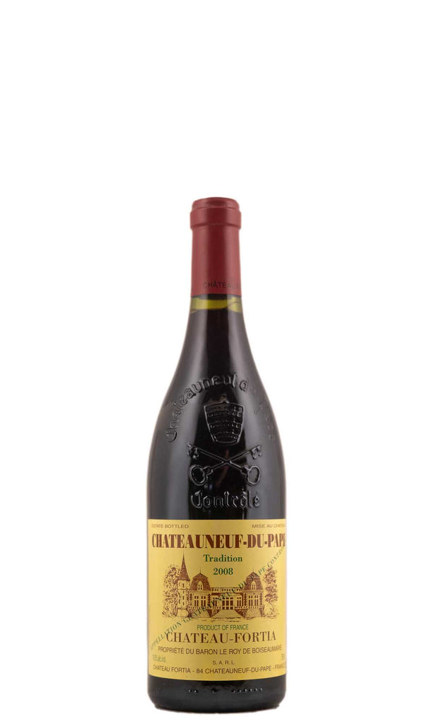 Bottle of Chateau de Fortia, Chateauneuf-du-Pape Tradition Rouge, 2008 - Red Wine - Flatiron Wines & Spirits - New York