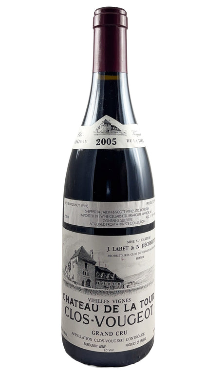 Bottle of Chateau de la Tour, Clos Vougeot Vieilles Vignes Grand Cru, 2005 - Red Wine - Flatiron Wines & Spirits - New York