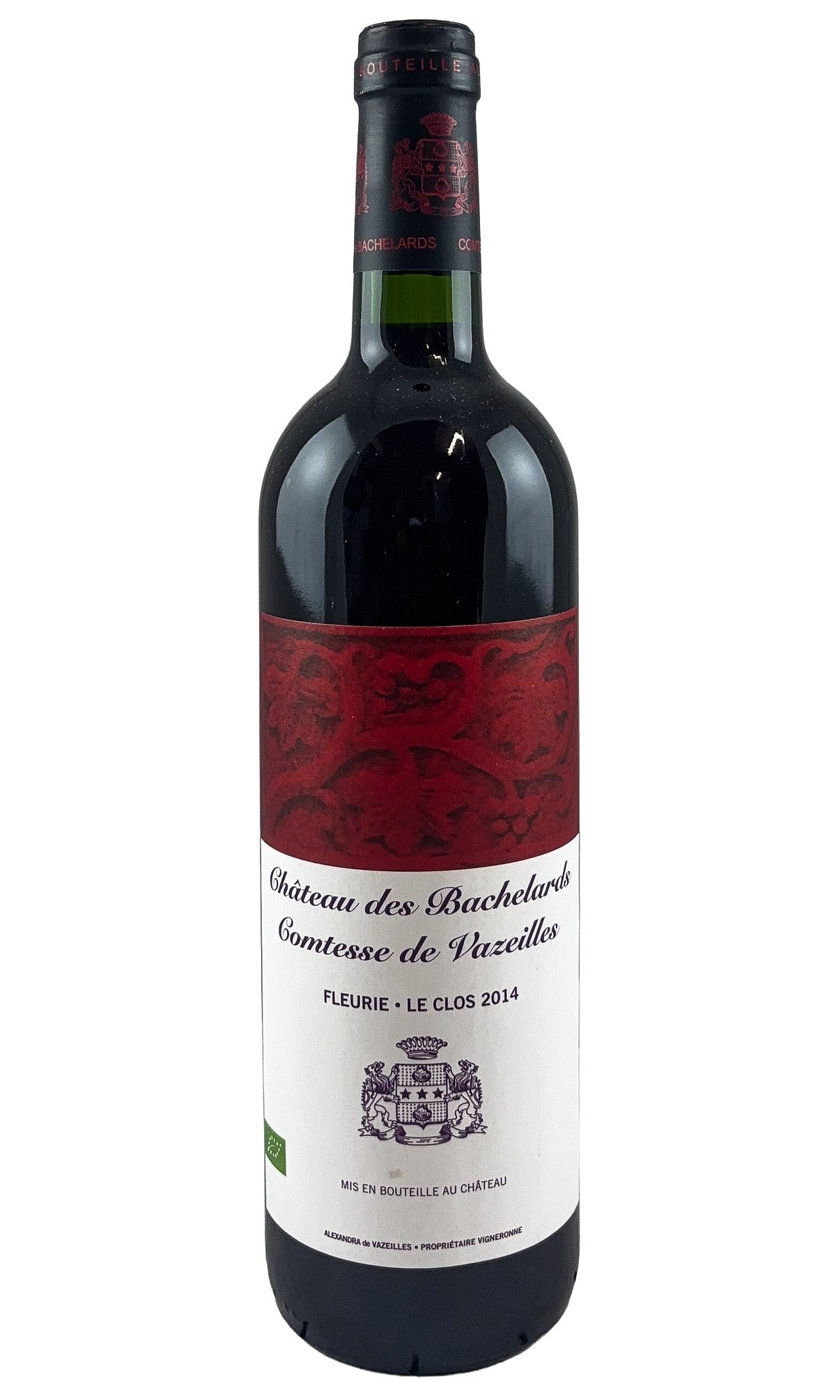 Bottle of Chateau des Bachelards, Comtesse de Vazeilles Fleurie Le Clos, 2014 - Red Wine - Flatiron Wines & Spirits - New York