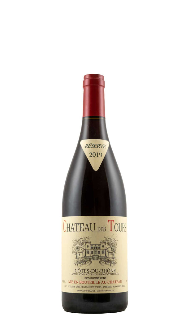 Bottle of Chateau des Tours, Cotes du Rhone Rouge, 2019 - Red Wine - Flatiron Wines & Spirits - New York