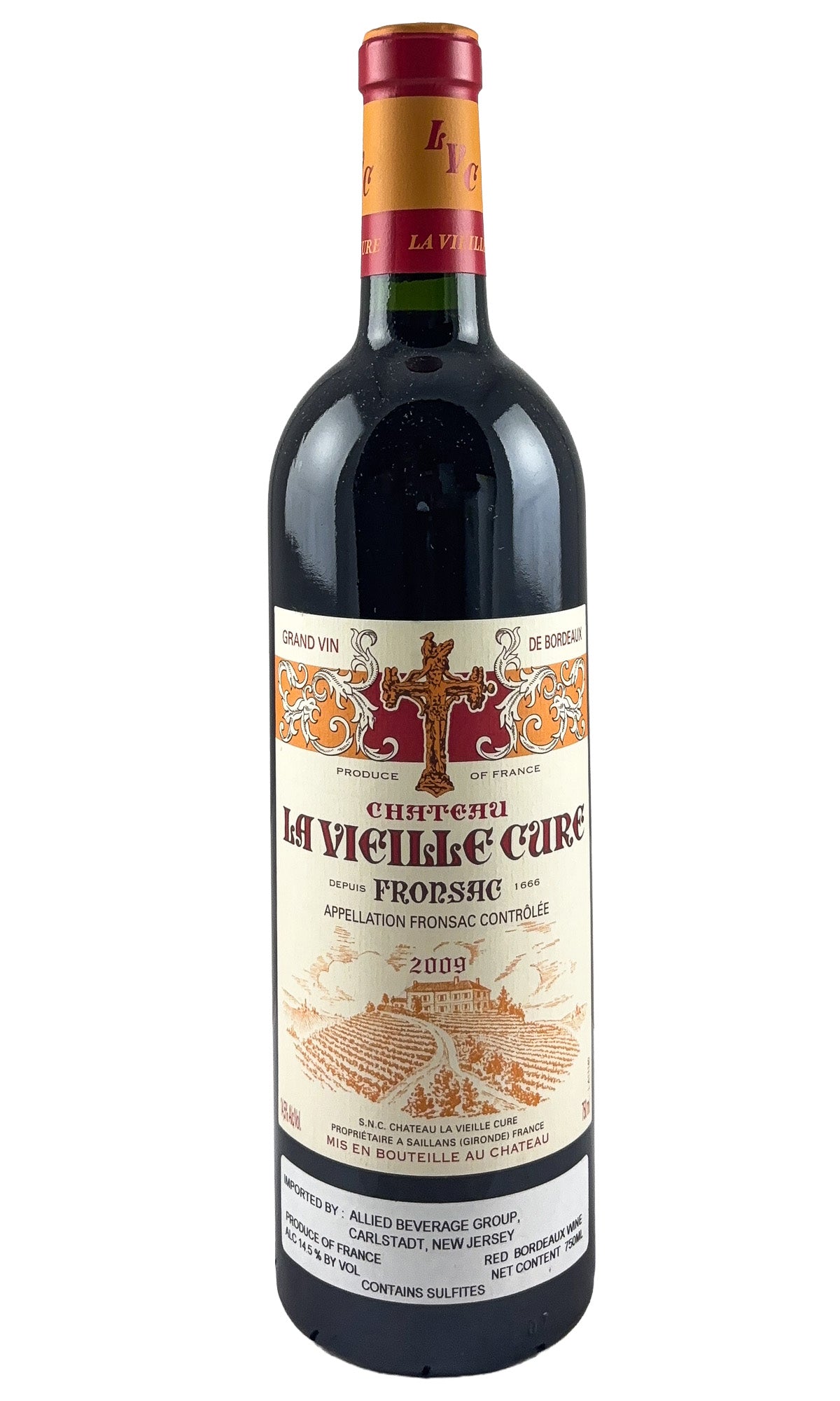 Bottle of Chateau la Vieille Cure, Fronsac, 2009 - Red Wine - Flatiron Wines & Spirits - New York