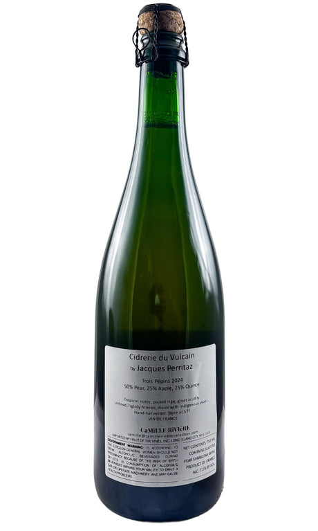 Bottle of Cidrerie du Vulcain, Trois Pepins, 2024 - Cider - Flatiron Wines & Spirits - New York
