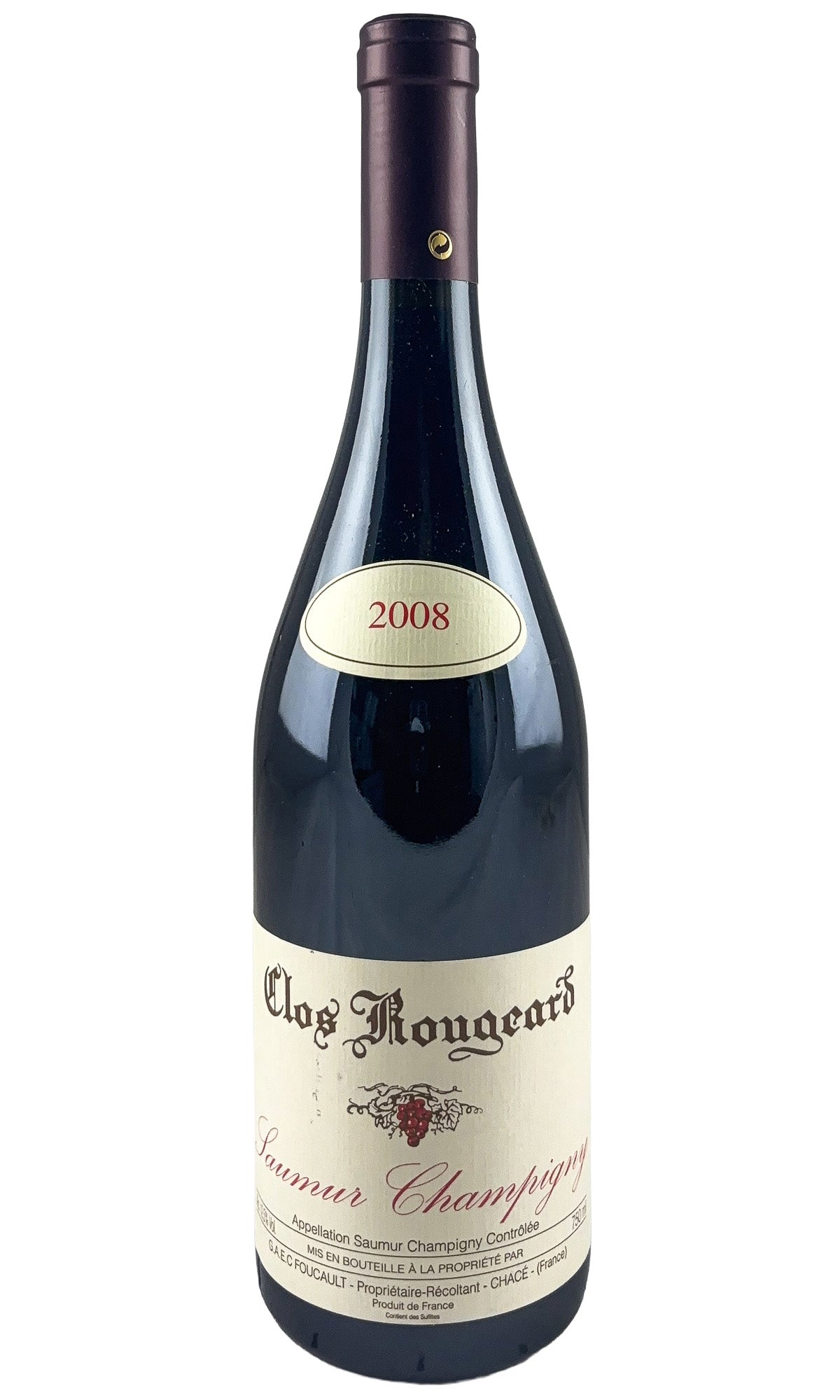 Bottle of Clos Rougeard, Saumur-Champigny Les Clos, 2008 - Red Wine - Flatiron Wines & Spirits - New York