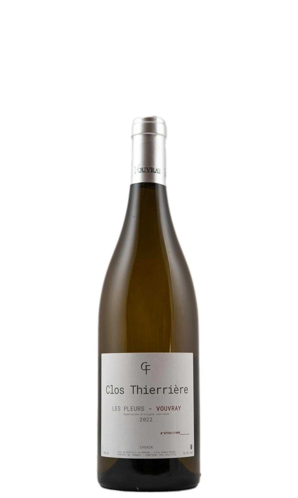 Bottle of Clos Thierriere, Vouvray 'Les Pleurs', 2022 - White Wine - Flatiron Wines & Spirits - New York