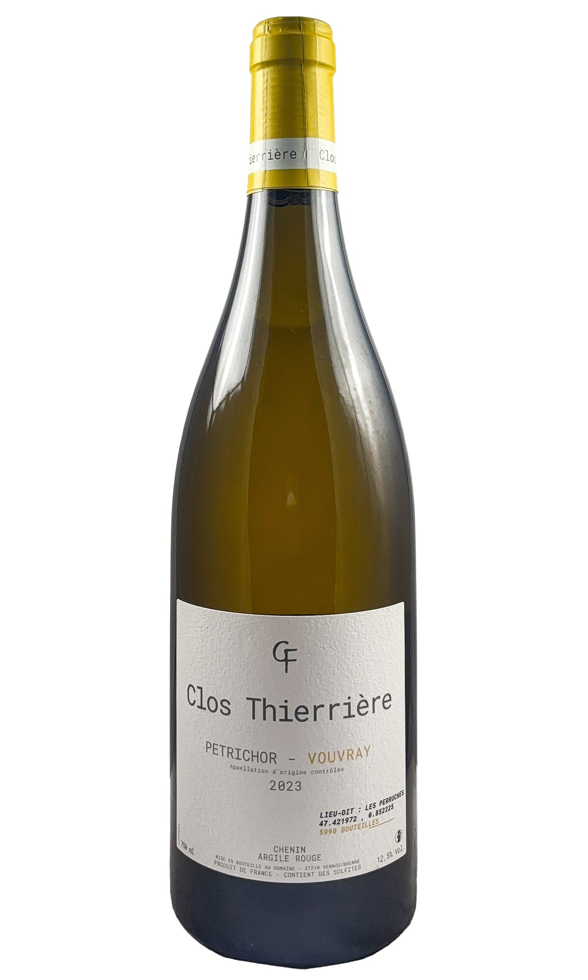 Bottle of Clos Thierriere, Vouvray Petrichor, 2023 - White Wine - Flatiron Wines & Spirits - New York