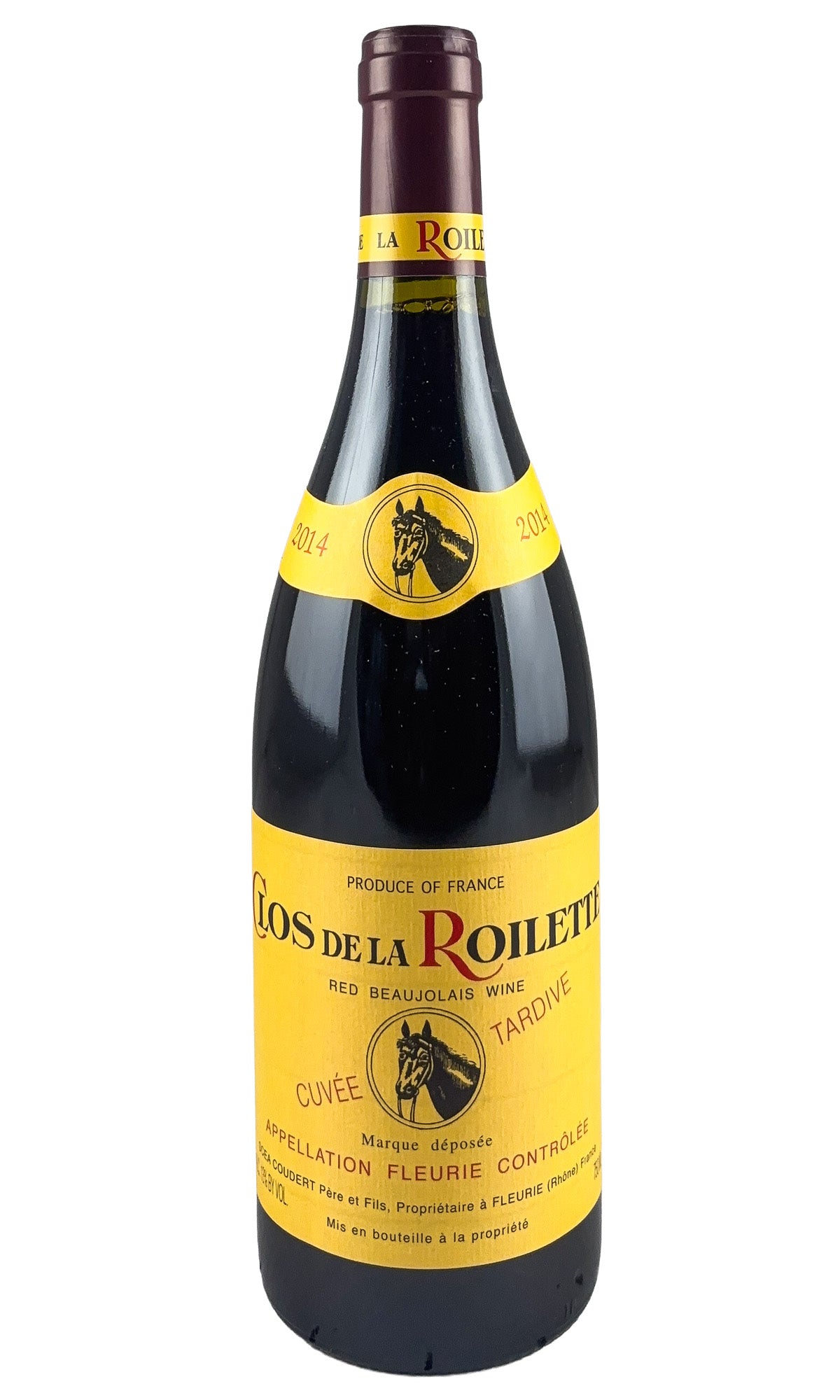 Bottle of Clos de la Roilette (Coudert), Fleurie Vendange Tardive, 2014 - Red Wine - Flatiron Wines & Spirits - New York