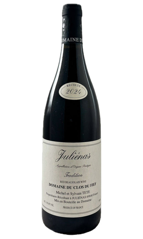 Bottle of Clos du Fief (Michel Tete), Julienas Cuvee Tradition, 2024 - Red Wine - Flatiron Wines & Spirits - New York