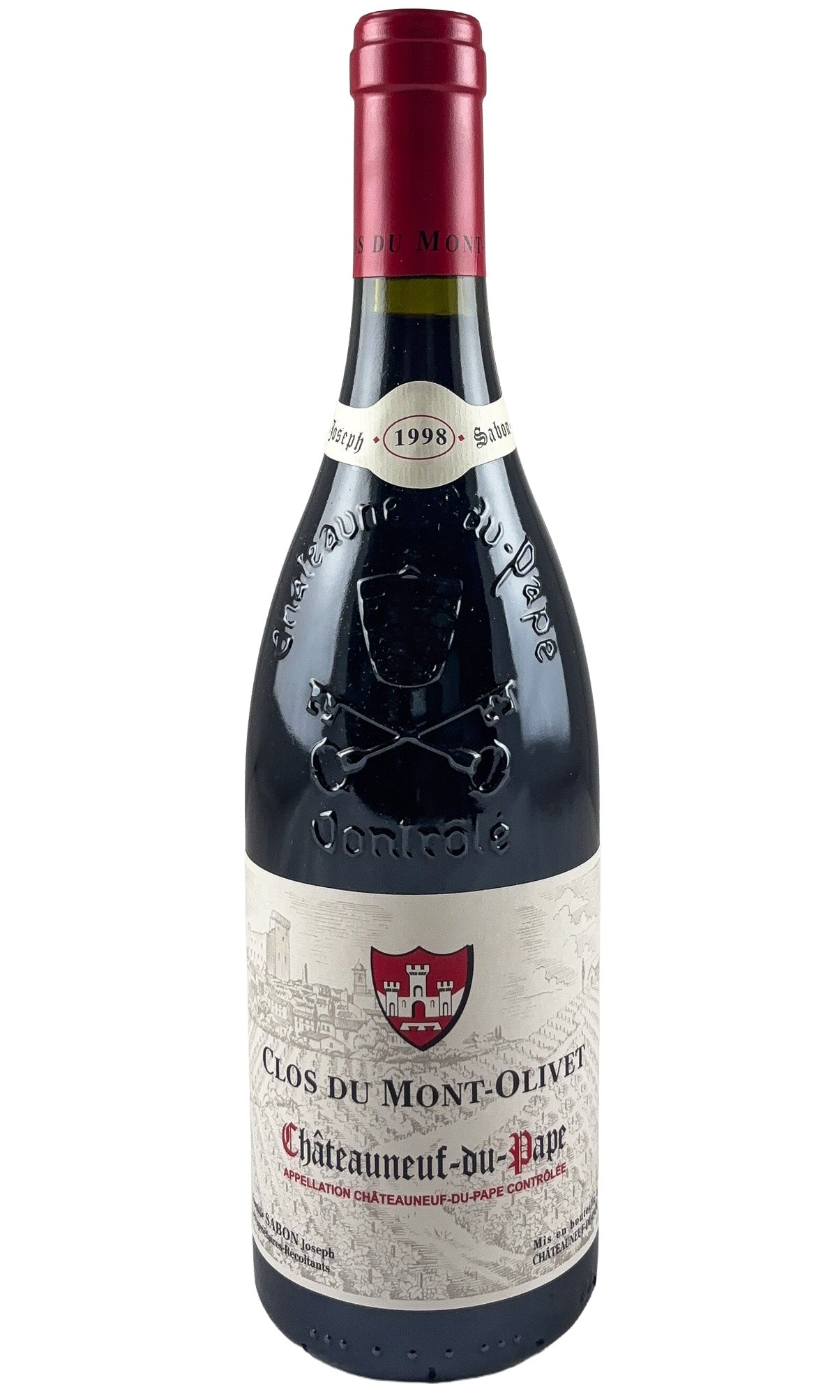 Bottle of Clos du Mont Olivet, Chateauneuf-du-Pape, 1998 - Red Wine - Flatiron Wines & Spirits - New York