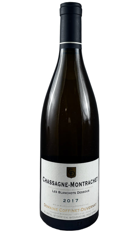 Bottle of Coffinet-Duvernay, Chassagne Montrachet Les Blanchots Dessous, 2017 - White Wine - Flatiron Wines & Spirits - New York
