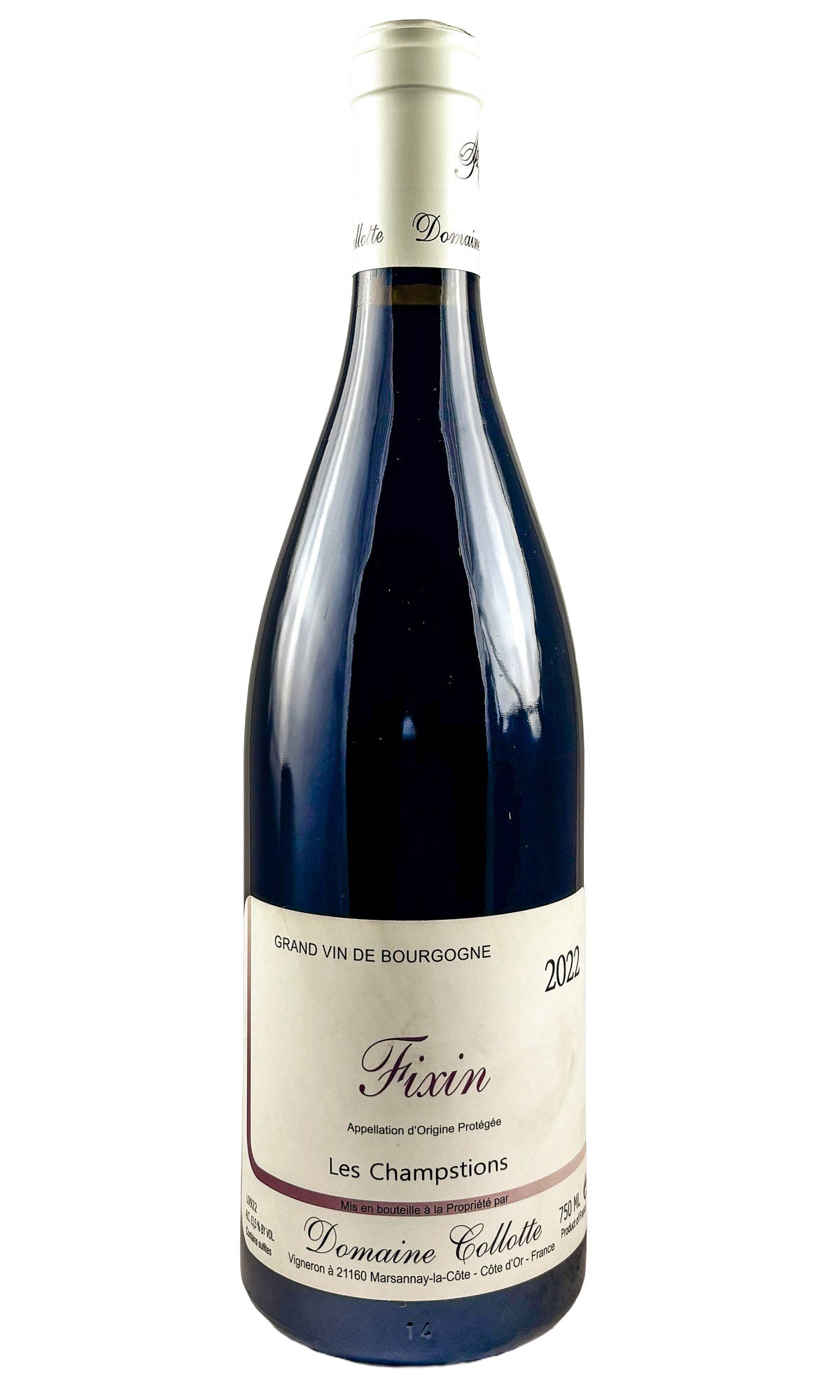 Bottle of Collotte, Fixin "Les Champstions", 2022 - Red Wine - Flatiron Wines & Spirits - New York