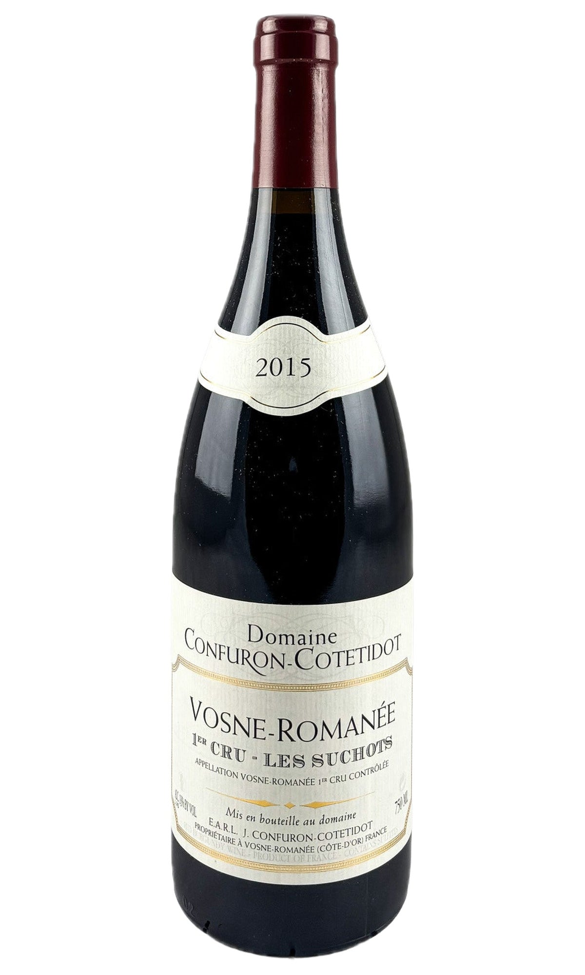 Bottle of Confuron-Cotetidot, Vosne Romanee 1er Cru Suchots, 2015 - Red Wine - Flatiron Wines & Spirits - New York