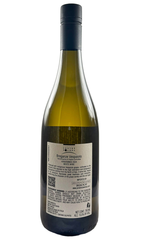 Bottle of Contra Soarda, Vespaiolo, 2024 - White Wine - Flatiron Wines & Spirits - New York