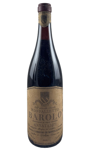 Bottle of Cordero di Montezemolo, Barolo Monfalletto, 1971 - Red Wine - Flatiron Wines & Spirits - New York