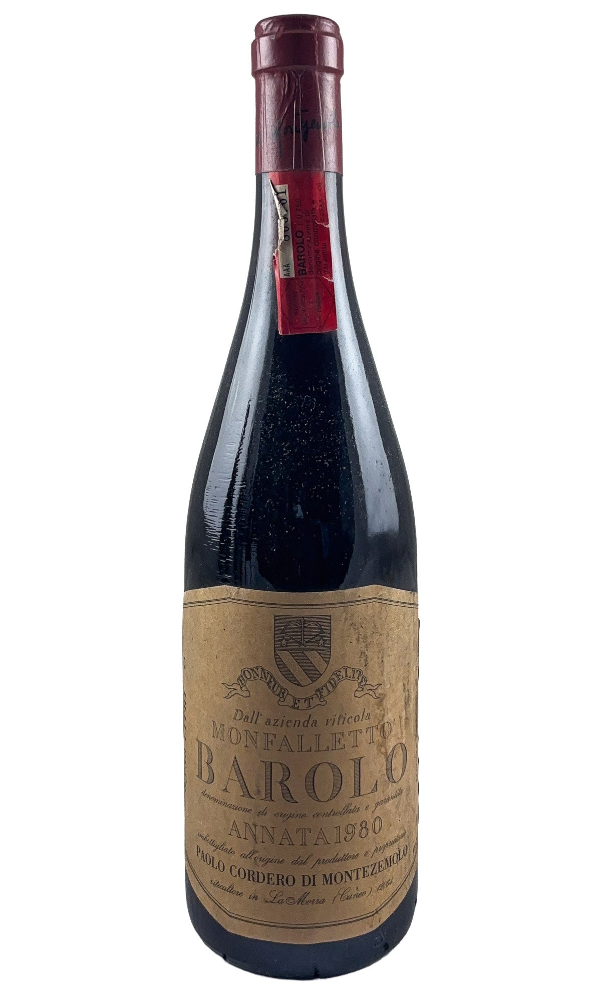 Bottle of Cordero di Montezemolo, Barolo Monfalletto, 1980 - Red Wine - Flatiron Wines & Spirits - New York