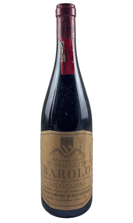Bottle of Cordero di Montezemolo, Barolo Monfalletto, 1980 - Red Wine - Flatiron Wines & Spirits - New York