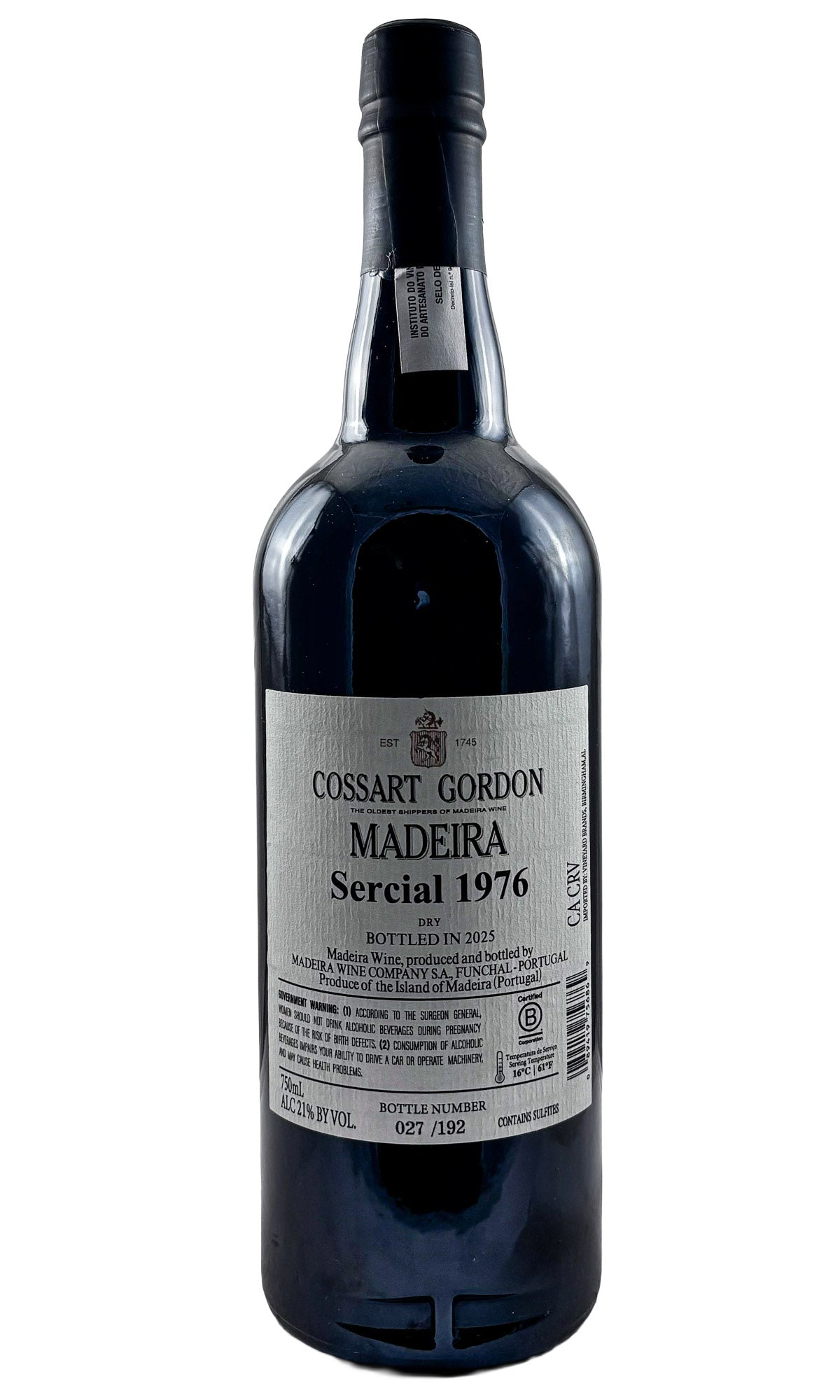 Bottle of Cossart Gordon, Sercial, 1976 - Fortified Wine - Flatiron Wines & Spirits - New York