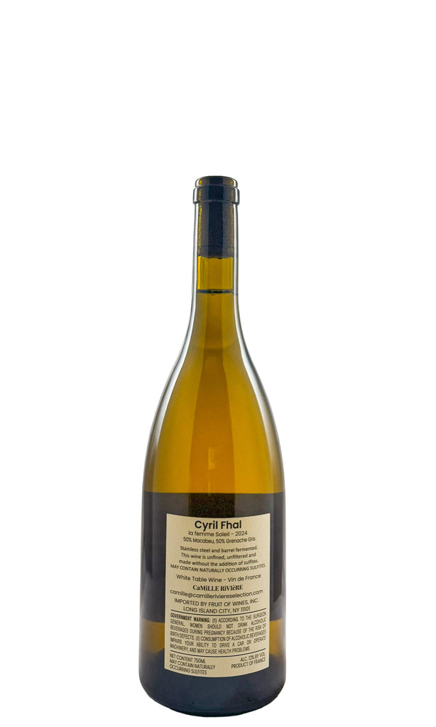 Bottle of Cyril Fhal, Cotes Catalanes La Femme Soleil, 2024 - White Wine - Flatiron Wines & Spirits - New York