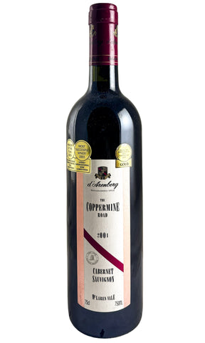Bottle of D'Arenberg, The Coppermine Road Cabernet Sauvignon, 2001 - Red Wine - Flatiron Wines & Spirits - New York