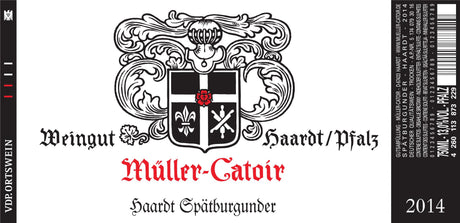 Muller-Catoir, Haardt Spatburgunder Trocken, 2023 (Pre-Arrival, ETA Late Fall 2026)
