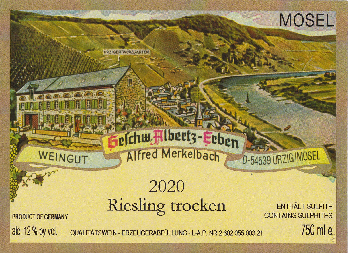 Merkelbach, Estate Riesling Trocken, 2025 (Pre-Arrival, ETA Late Fall 2026)